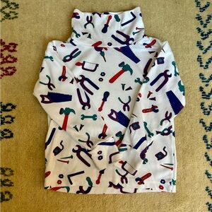 90s Vintage Toddler Tools Turtleneck